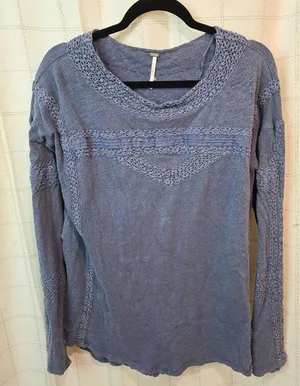 Free People Crocheted Detail Top thumbnail 1