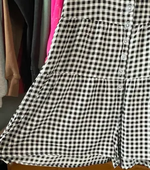Urban Outfitters B&W Gingham Romper thumbnail 4