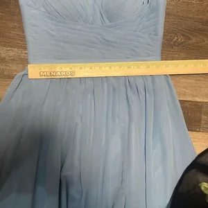 Azazie Light Blue‎ Satin Dress thumbnail 16