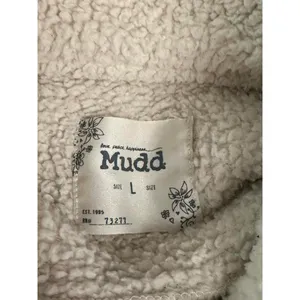 Mudd beige long sleeve sherpa/faux fur button-down trucker jacket Size Large thumbnail 7