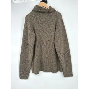 Orvis Chenille Turtleneck Sweater Women L Green Multicolor Cabin Outdoor Earthy thumbnail 3