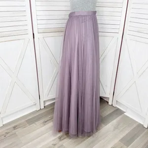Revelry‎ Skylar Tulle Maxi Skirt Wisteria Mauve Purple Size 6 Formal Fairy thumbnail 4