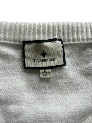 Tuckernuck Ivory Off the Shoulder Stevens Cardigan Sz S Minimalist Balletcore thumbnail 12
