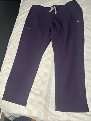 FIGS purple Medical women Scrub Pants with Drawstring size XL/P thumbnail 1