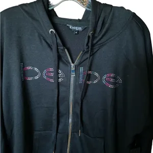 Bebe Sport rainbow nailhead hoodie thumbnail 3