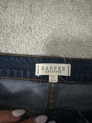 Harper Heritage Jeans High-Rise Straight Francesca's thumbnail 2