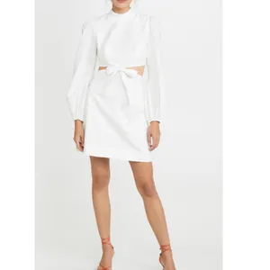 NWT Zimmermann Zinnia Bow Cut Out Short Dress thumbnail 4