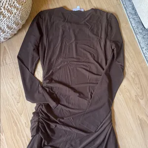 Witchery Mesh Twist Front Dress Brown thumbnail 4