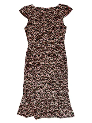 Anthropologie Women’s Cecily Fit & Flare Sweetheart Midi Dress Raspberry Print L thumbnail 7
