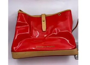 DOONEY & BOURKE Red Tan Large Leather Tote Bag thumbnail 7