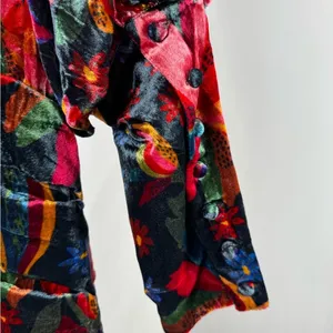 NWT Farm Rio Velvet‎ Dress in Black Banana Sky Size Medium thumbnail 9
