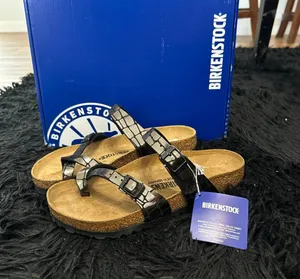 BIRKENSTOCK Mayari black metallic gladiator sandals slippers shoes eur 39 new thumbnail 2