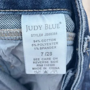 Judy Blue High Rise Western Front Yoke Skinny Jeans Medium Wash Denim thumbnail 11
