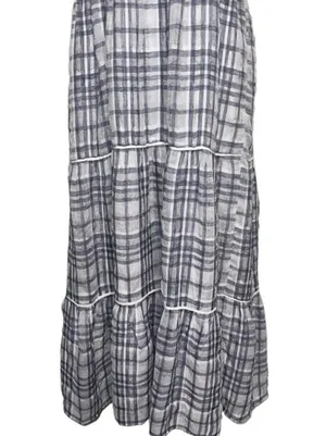 Madewell Puff-Sleeve Faux-Wrap Tiered Maxi Dress size‎ 6 thumbnail 8