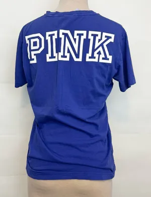 Victoria’s Secret PINK campus graphic logo PINK tee tshirt top XS xsmall thumbnail 1