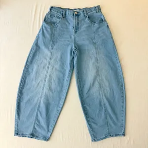 Zigoss Seam Detail Barrel Leg Jeans Women 7/28 Blue thumbnail 2