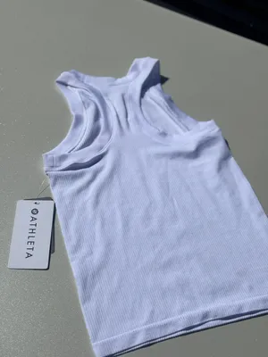 Athleta NWT   White Tank Razorback XS thumbnail 7
