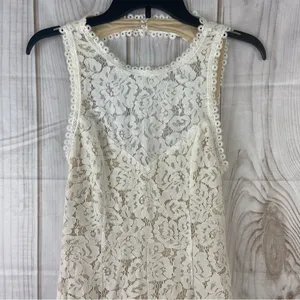 Lulu’s Love Everlasting White Floral Lace Mermaid Dress Brand New Size Medium thumbnail 9