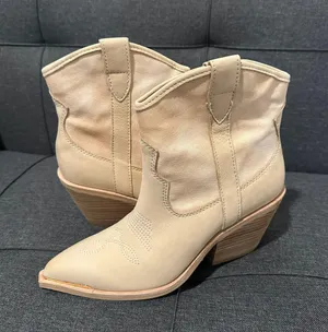 Dolce Vita Cowboy Booties Tan Size 8 thumbnail 1
