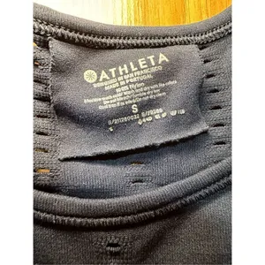 Athleta Black Foothill Seamless Long Sleeve Shirt Sz Small‎ thumbnail 5