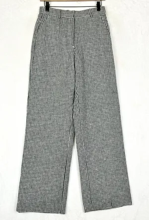 Abercrombie & Fitch Curve Love Sloane Gingham Wide Leg Pants Size 0 Long Tall thumbnail 1