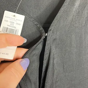 NWT  Black Faux Wrap BodySuit thumbnail 7