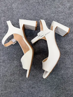 Alex Marie Elizabeth Leather d'Orsay Dress Sandals/Open-Toe Slingback Heels thumbnail 5