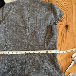 NWT J. McLaughlin Zinnia Tweed Dress Sz 2 Dark Navy/White Lined Fringe Office thumbnail 6