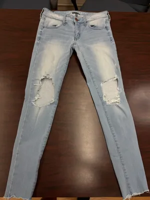 American Eagle 360 Super Stretch Super Soft X4 Super Low Jeggings Size 6 thumbnail 1