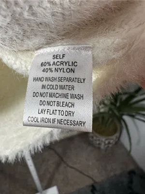 P82. Cotton Candy LA Cream Fuzzy Crop Top thumbnail 3