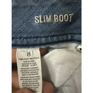 American Eagle Slim Boot Jeans Women’s Sz 8 Stretch W30 L31.5 Light Wash thumbnail 8