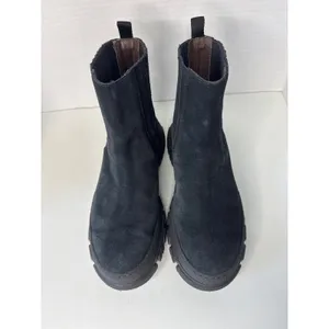 Boemos Suede Platform Chelsea Boots Lug Sole Italy size 37 thumbnail 6