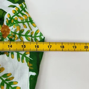 NWOT Farm Rio Linen Tropical Forest Off-White Mini Dress Size S thumbnail 11