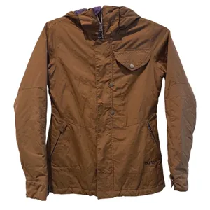 Burton Ski Snowboard Jacket Brown DryRide Hooded Winter Parka Women Small thumbnail 1