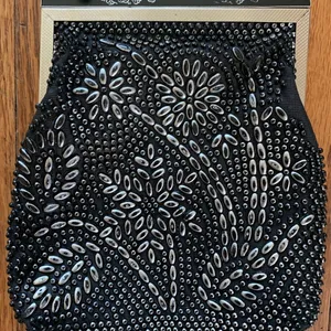 Vintage Golden Name Beaded Evening Bag Purse thumbnail 3