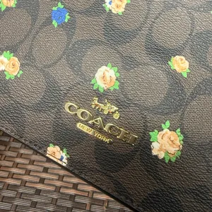 Coach Jes Baguette In Signature Canvas With Vintage Mini Rose Print C6823 thumbnail 5