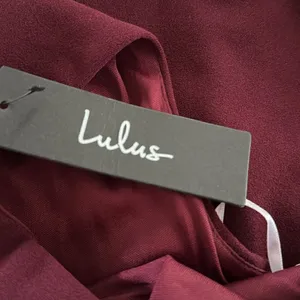 Lulus So Flirty Burgundy One-Shoulder Cutout Asymmetrical Dress NWT thumbnail 7