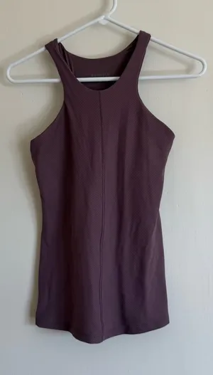 Athleta Plum Racerback High Neck Tank thumbnail 1