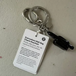 NWT Lululemon Athletica Black Everywhere Belt Bag Charm Keychain SOLD OUT thumbnail 3