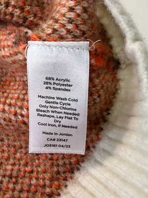 Talbots Plaid Button-Front Cardigan in Cream, Brown, Rust Size LP thumbnail 6