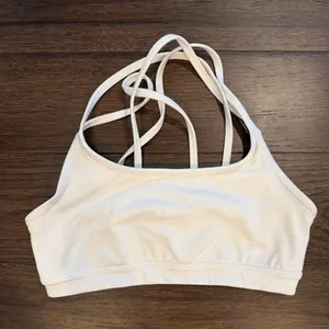 Athleta White Strappy Crossback Sports Bralette Size XS - C33-065 thumbnail 1