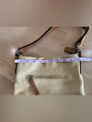 Coach leather shoulder bag cream thumbnail 10
