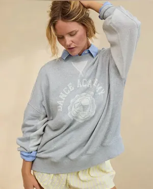 Aerie Big Chill Crew Sweatshirt Dance Academy thumbnail 1