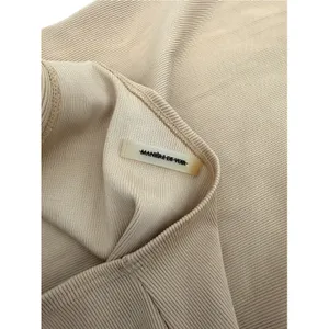 Manière De Voir Asymmetric Overall Ribbed Pencil Skirt Nude US Size 12 thumbnail 5