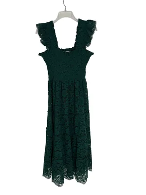 Hill House Collector's Ellie Nap Dress Botanical Garden Lace Green 2023 Size S thumbnail 4