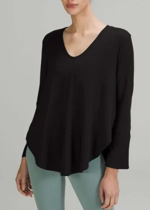 Lululemon Nulu Relaxed Fit Yoga Long Sleeve Top Loungewear Travel Comfy Slouchy thumbnail 1