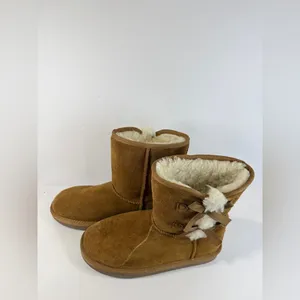 Koolaburra by UGG Chestnut Bow Shearling Winter Boots Women’s 5 thumbnail 10