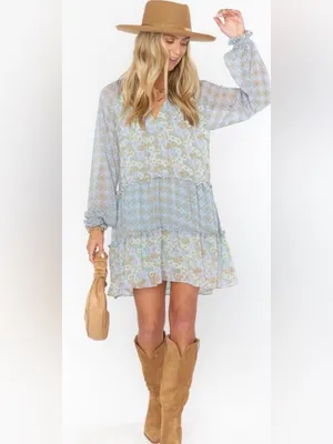 Show Me Your Mumu Birdie Mini Dress in Primrose Print size Small thumbnail 2