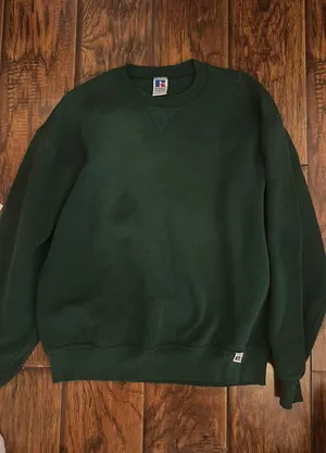 Green crewneck thumbnail 1