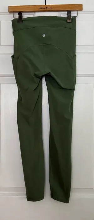 Lululemon Power Thru High-Rise Tight 25" in Green Twill thumbnail 1